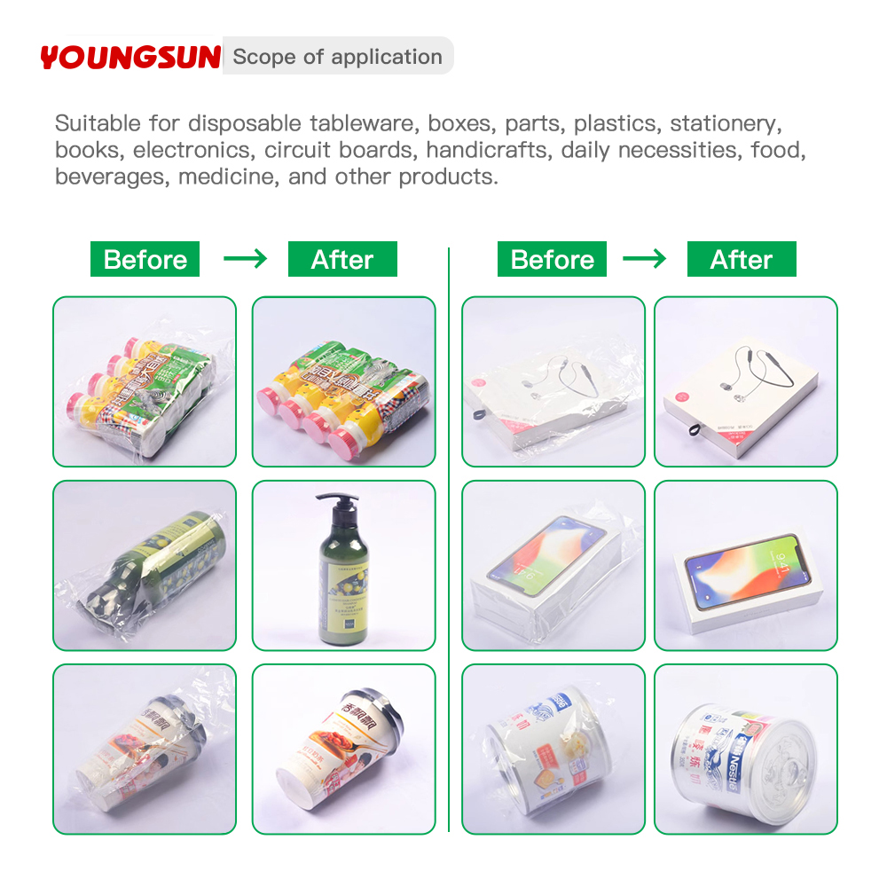 BS-3020 Mesh Thermal Shrink Packaging Machine Wrap Shrinking Tunnel Machine Plastic Commercial Farm Bottle Packing Machine