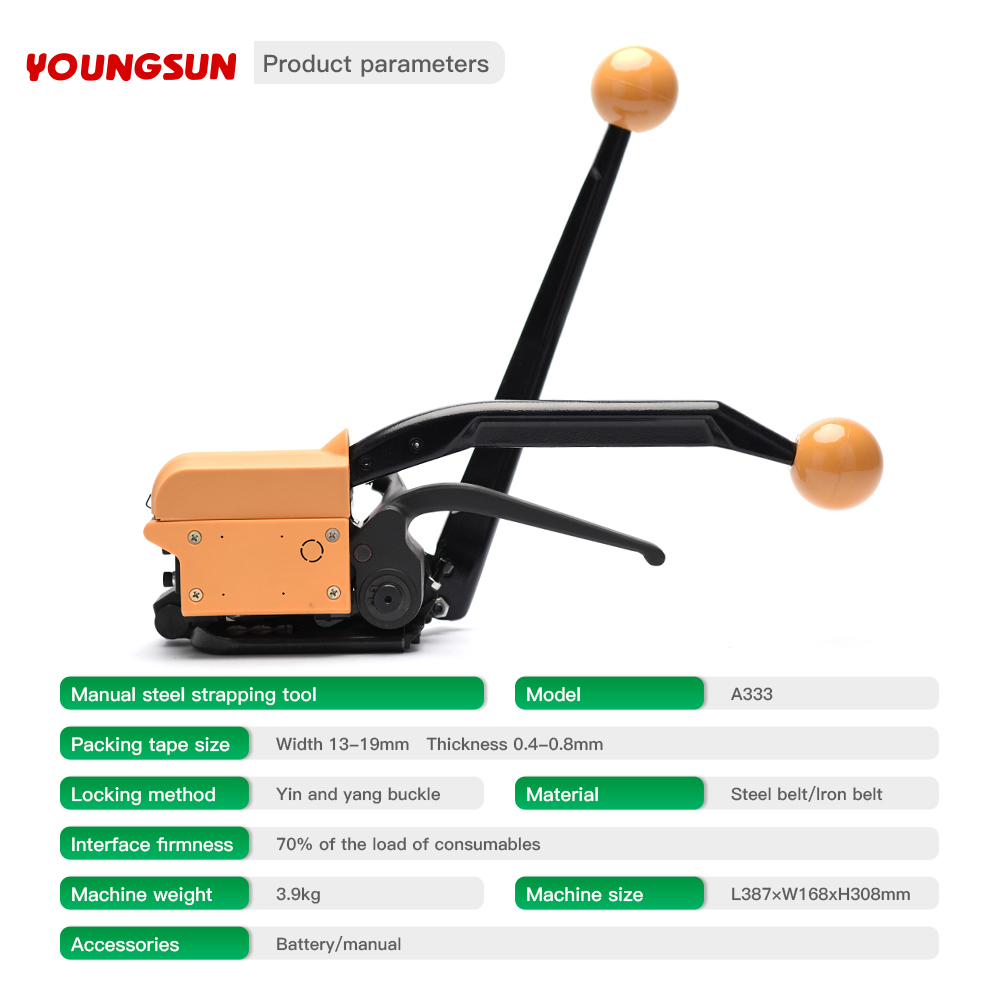 A333 Manual Strapping Machine Steel Strapping Tools Handheld Strapping Machine for Sale