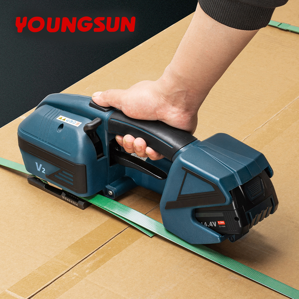 V2 Portable Strapping Machine Battery Powered  Strapping Machine Plastic Strapping Tool Strapping and Banding Equipment