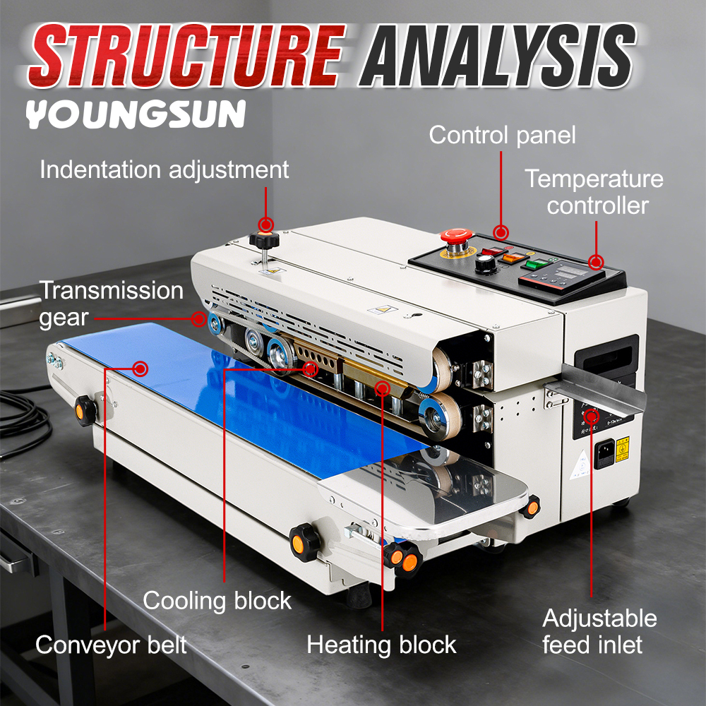 L2 Bag Sealing Machine Deepening Upgraded Sealer Machine Plastic Bag Food Packaging Machine