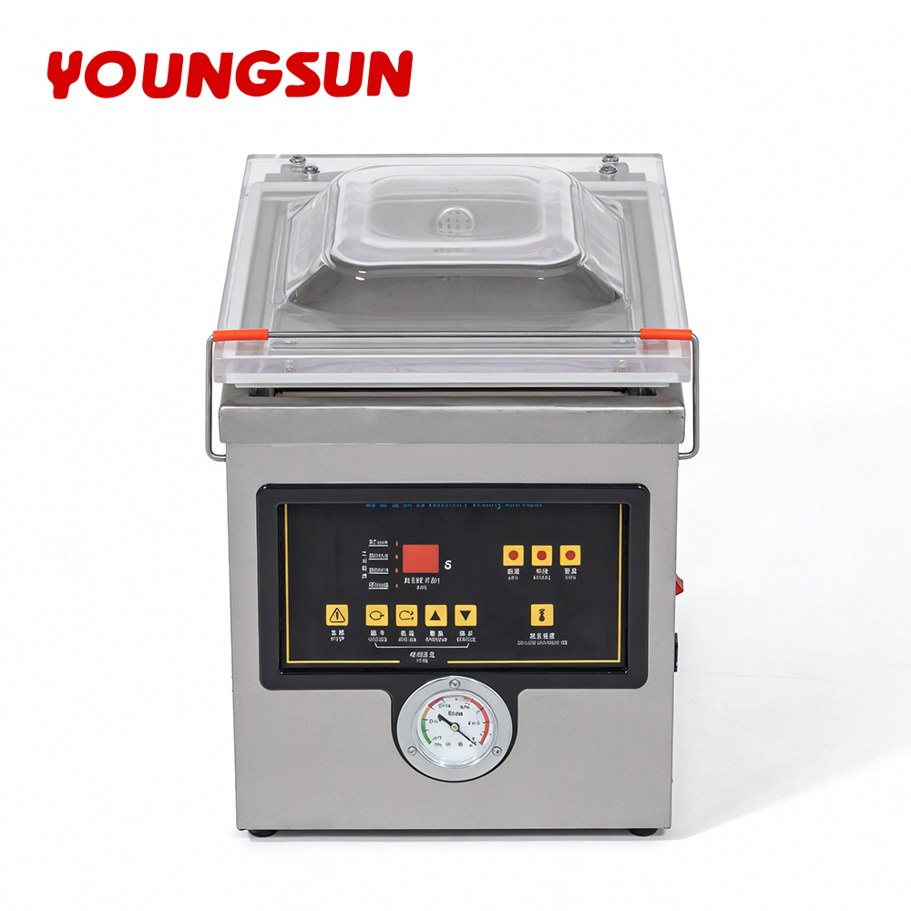 DZ-260 Commercial Table Top Vacuum Food Sealer Single Chamber Vacuum Sealer Food Rice Packaging Machine
