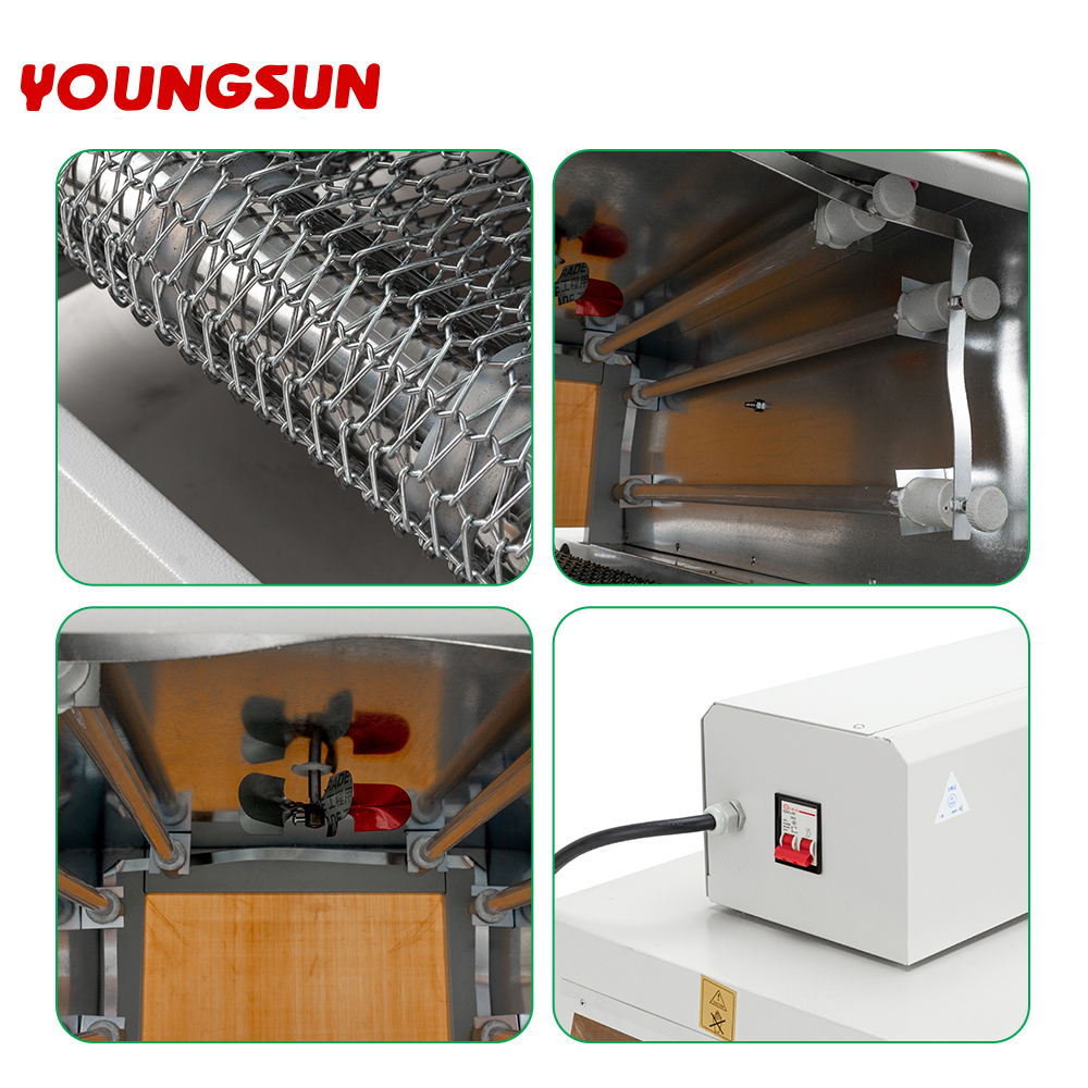 BS-3020 Mesh Thermal Shrink Packaging Machine Wrap Shrinking Tunnel Machine Plastic Commercial Farm Bottle Packing Machine