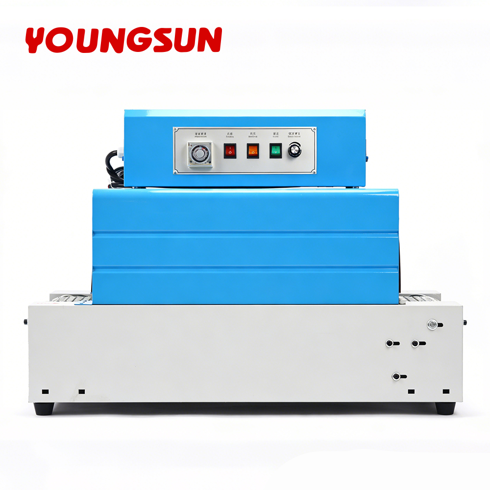 BS-2015 Mesh Heat Shrink Machine Small Shrink Wrap Machine Heat Tunnel Box Plastic Film Shrink Wrapping Machine Packing Machine for Bottles