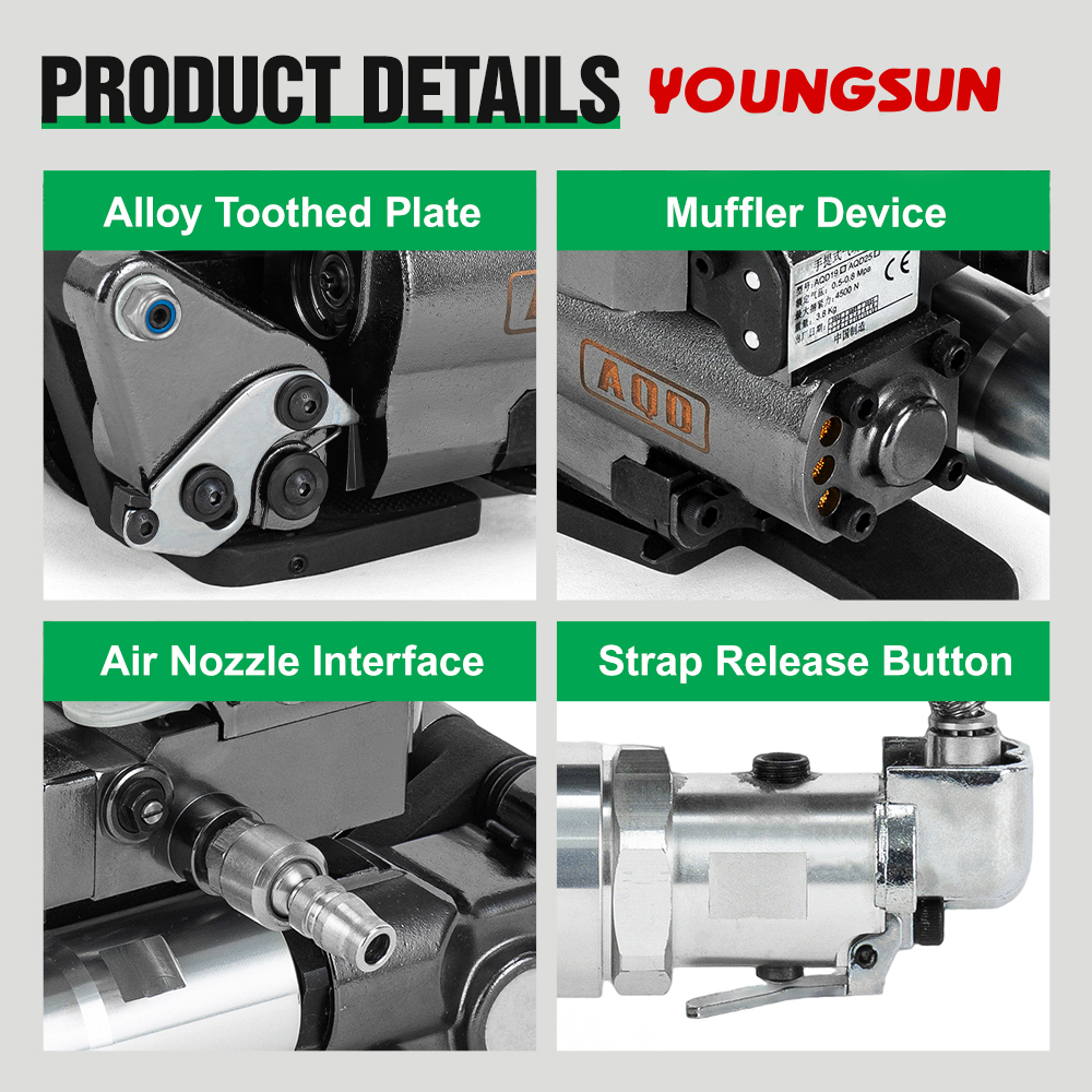 AQD-19 Pneumatic Strapping Machine Box Strapping Machine Carton Strapping Tool Box Strapping Machine Box Packing Machine Strapping Machine Suppliers
