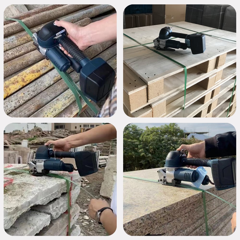 DD19A/25A Powerful 5000N Electric Strapping Machine Banding Tool Electric Baler Electric Banding Machine With Two Lithium Battery