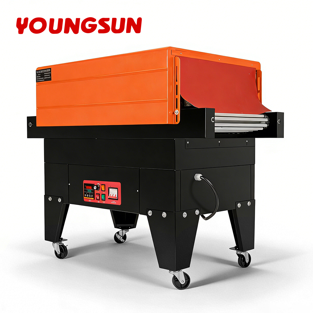 4525 JET Chain Heat Shrink Tunnel Machine Shrink Wrapping Machine Heat Shrink Sleeve Industrial Plastic Film Book Bottle Packaging Machine