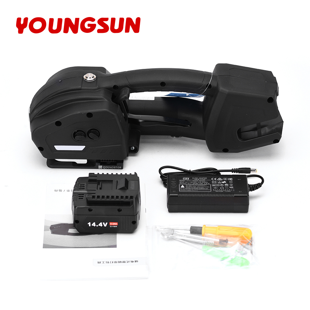 K1 Portable Hand Held Electric Strapping Machine Battery Powered PP PET Bundling Tensioner  Strapping Machine Plastic Strapping Tool