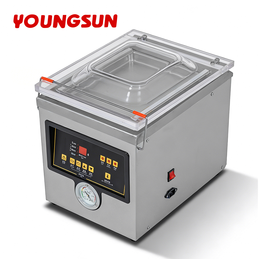 DZ-260 Commercial Table Top Vacuum Food Sealer Single Chamber Vacuum Sealer Food Rice Packaging Machine