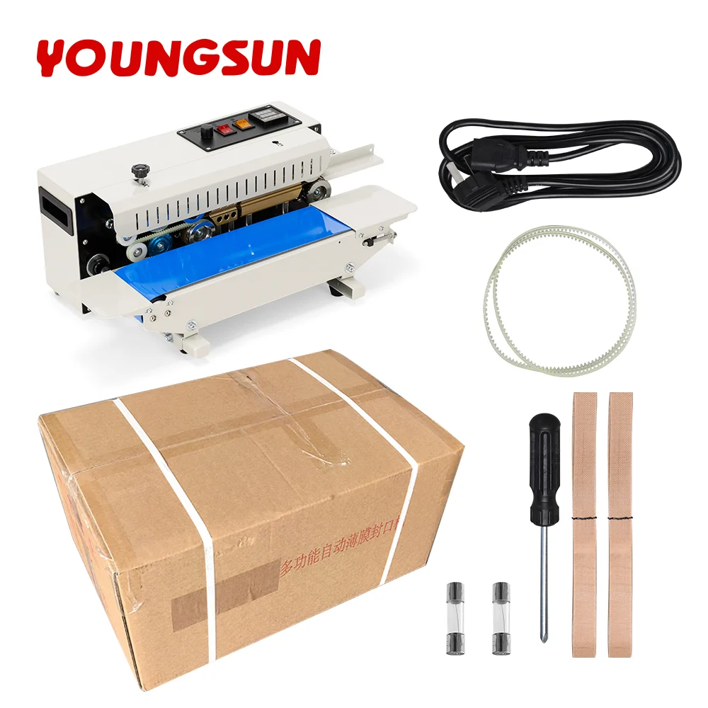 Why is a continuous band sealer faster than manual sealing?