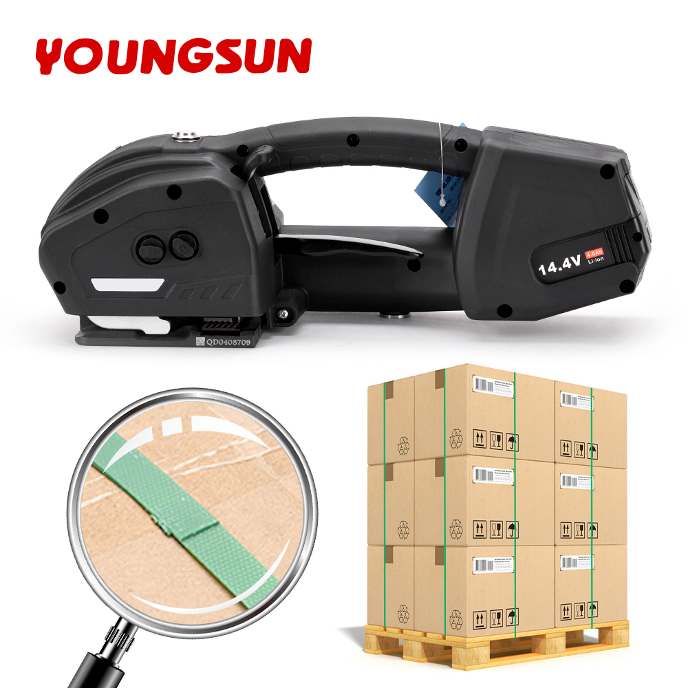K1 Portable Hand Held Electric Strapping Machine Battery Powered PP PET Bundling Tensioner  Strapping Machine Plastic Strapping Tool