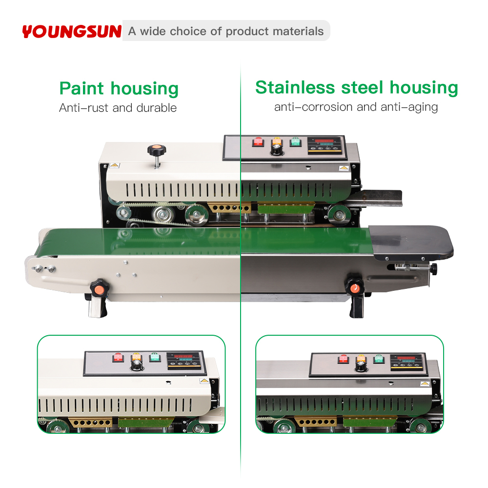 FR-900 Bag Sealing Machine Band Sealer Sealing Machine Heat Plastic Bag Food Bag Heat Sealer