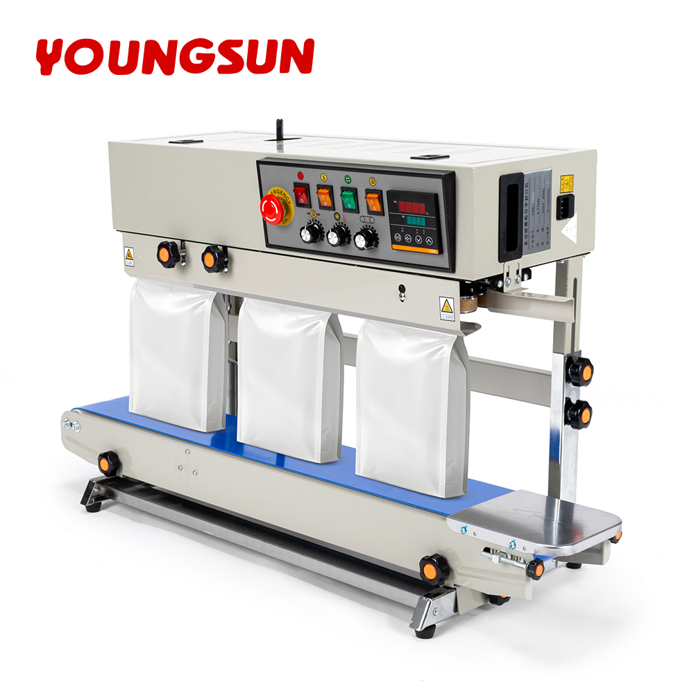 FR-1000 Continuous Pouch Sealing Machine  Solid Ink Printing Vertical Continuous Bag Sealer liquid Pouch Sealing Machine Coffee Bag Sealer