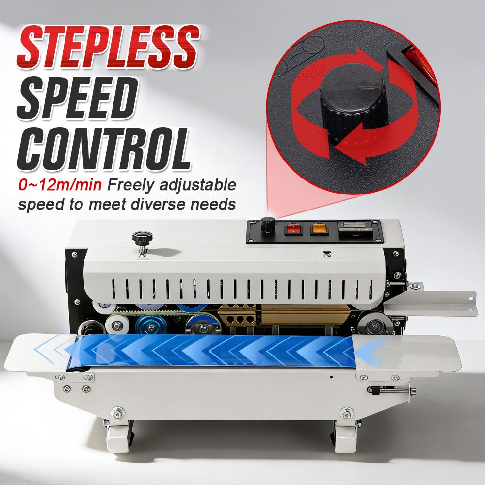 L1 Continuous Band Table Top Heat Sealing Machine Heat Sealing Machines For Food Packaging