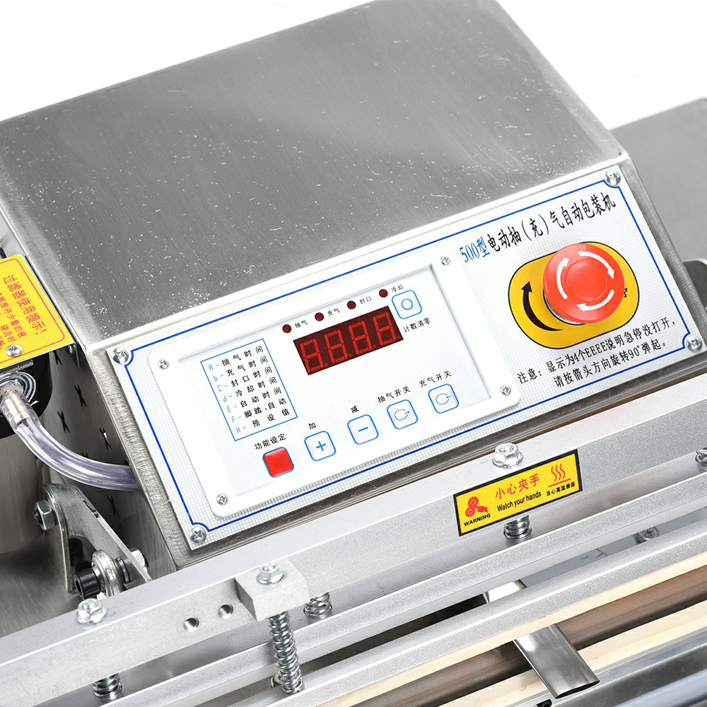 500 External Stainless Steel Industrial Commercial Food Electronic Components Vacuum Packaging Machine Vacuum/Inflation