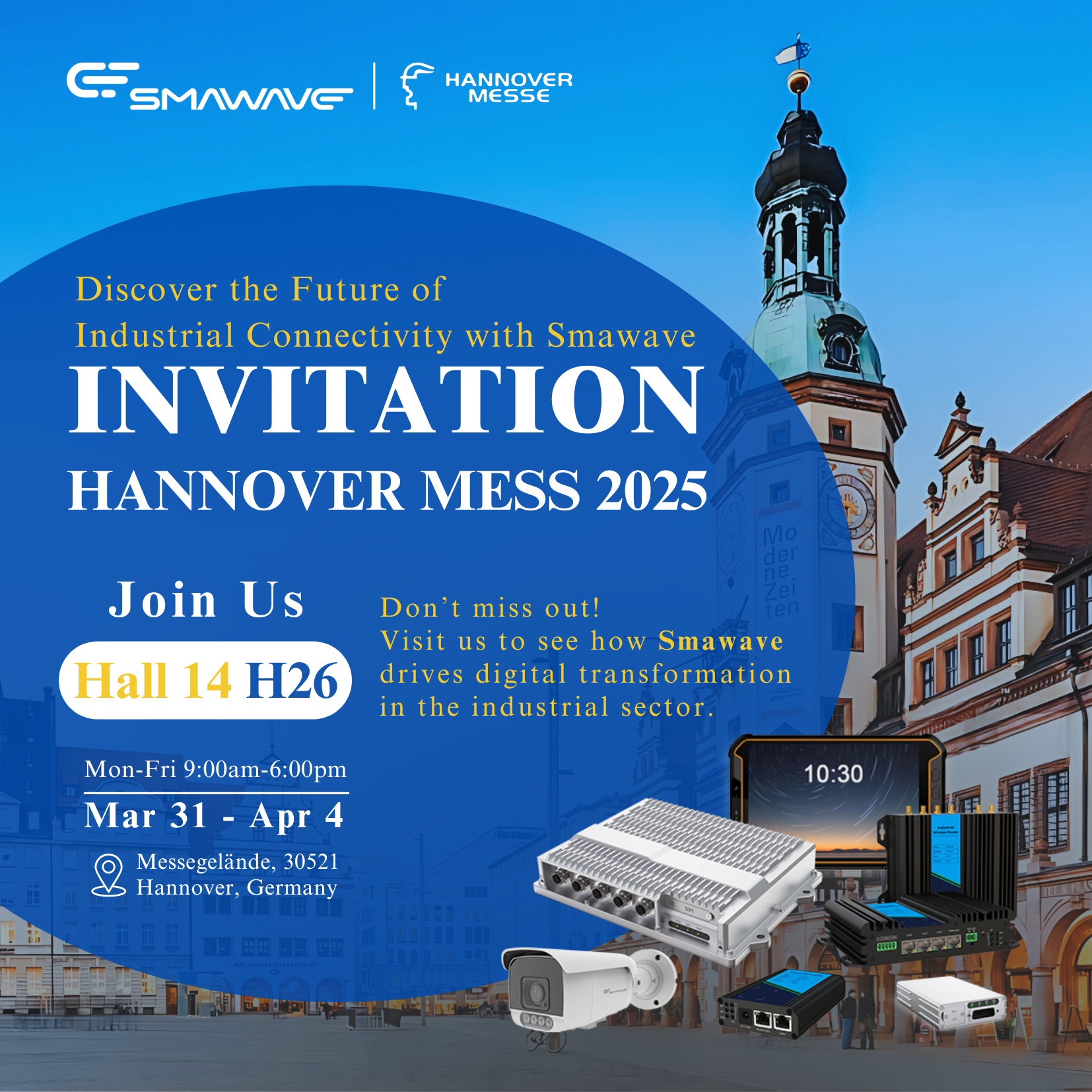 Erleben Sie die Zukunft mit Smawave auf der Hannover Messe 2025!