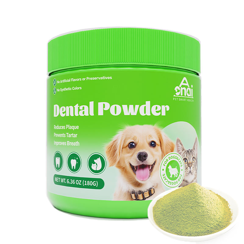 Pet Health Care & Supplements Dental Powder OEM/ODM Improves Breath Prevents Tartar Dog and cat Pet Cleaning Tooth Powder