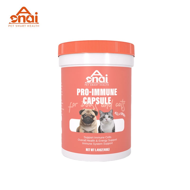 Pet Supplement Pro-Immune Capsule Probiotics Multivitamins for Dogs Cats-Fast Absorption Immune Support Overall Health Energy
