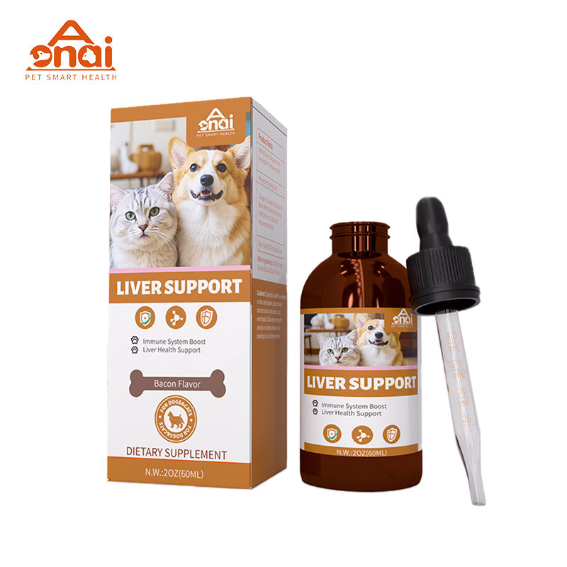 Pet Supplement OEM/ODM Milk Thistle & Dandelion Root Immune Support Liquid with Astaxanthin for Dogs & Cats Fast Absorption
