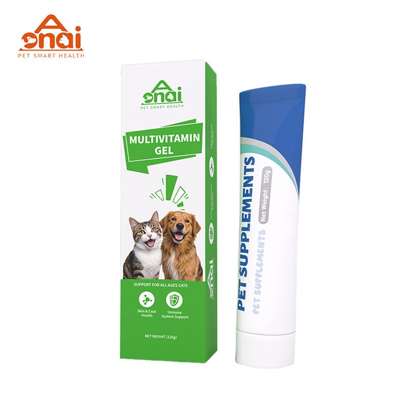 Pet Supplement Multivitamin Probiotics Gel for Dogs Cats-Fast Absorption Hip Joint Support Calming Allergy Support Immune System
