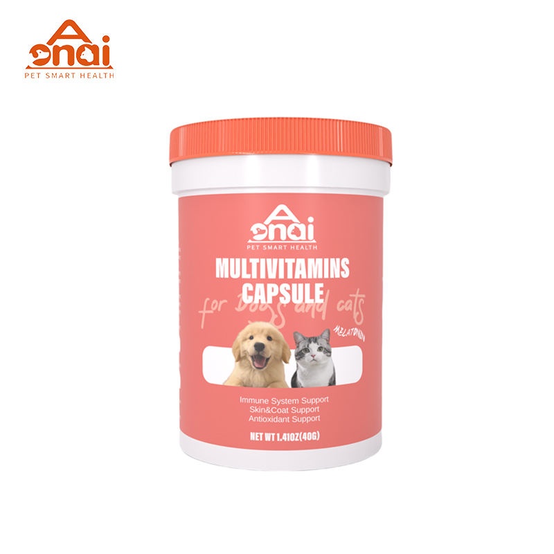 Pet Supplement Multivitamins Capsule for Dogs&Cats OEM/ODM Immune System Support Skin&Coat Support Antioxidant Support

