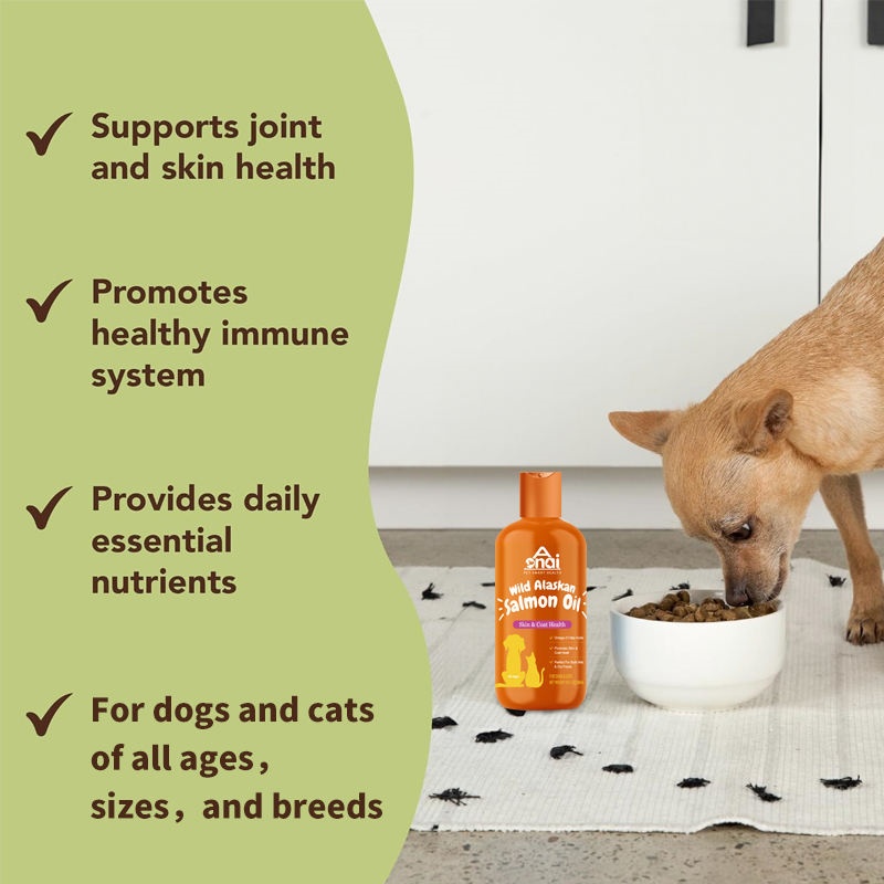 Pet Nutrition Supplements for Cats Dogs Fish Oil Pet Health Hair Care Omega 3 6 9 OEM Processing of Wild Salmon Oil Salmon Oil
