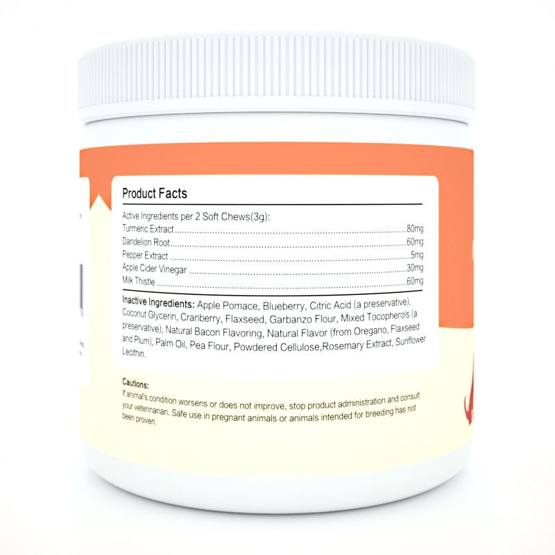 Wholesale Natural Supplement Liver Support Soft Chews Liver Function& Immune System With Milk Thistle for Pet Supplement
