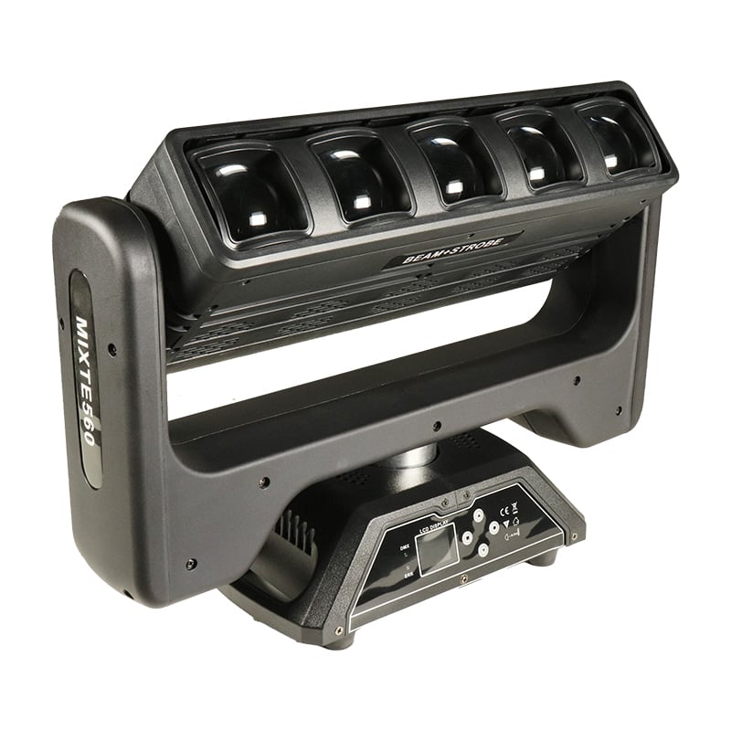 5×60W LED liikuv kiir koos pilkvalgusega