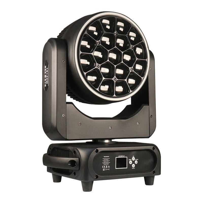 AICPOSE Mini 1940W Big Bee liikuv valgus rõngasvalguga ja kiirega & spot