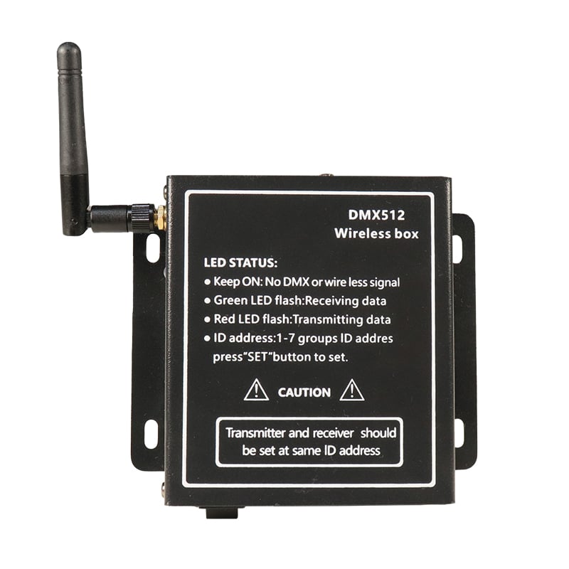 Batteri 2,4G trådløs DMX512 transceiver