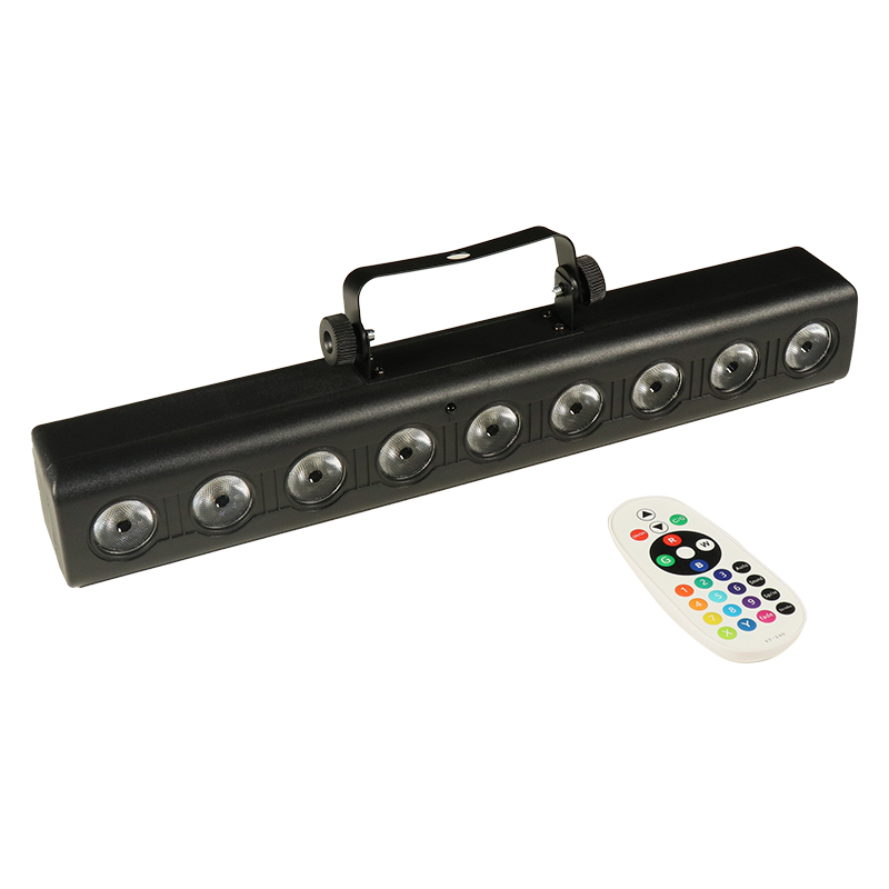 9×12W 4in1 LED svítidlo s dálkovým ovládáním pro promítání barev