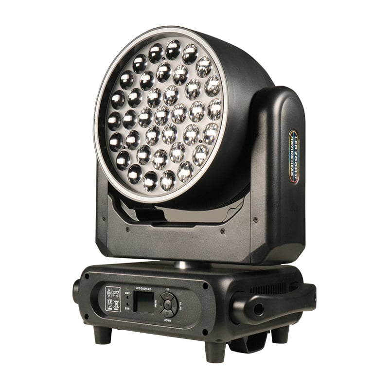 AICPOSE 37×15 W Zoom Wash подвижна светлина с пръстен