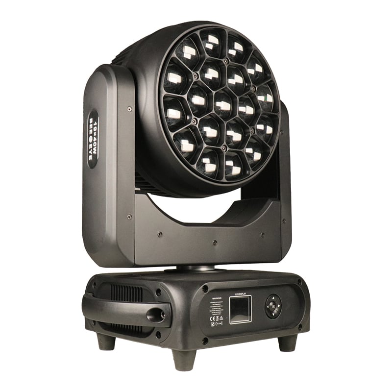 Нов подвижен светлинен уред Bee-eye 19×40 W, мощност 750 W
