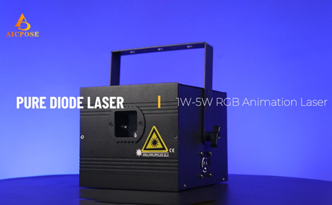 1W-5W RGB φως laser με εφέ