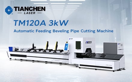 TM120A 3 kW Machine à couper les tubes d'alimentation automatique : Haute précision et performance rapide