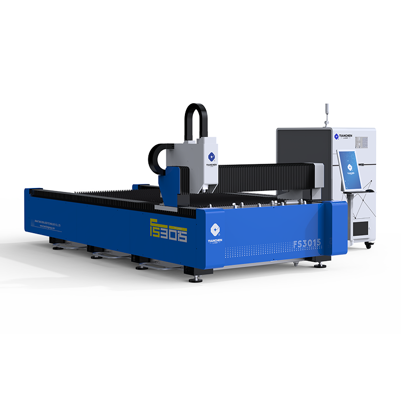 Machine classique de découpe au laser à fibre à plateforme simple