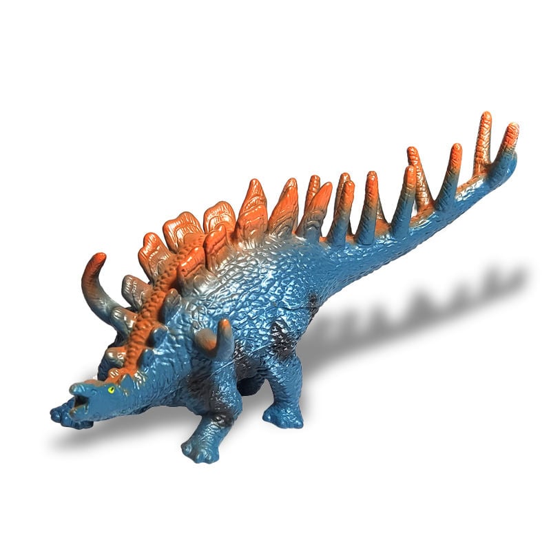Groothandel zachte, holle vinylmodellen in blauw, realistische simulatie van jurassische dinosaurusmodellen, speeldinosaurussen als cadeaus voor jongens