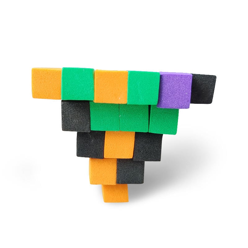 Creatieve educatieve speelgoed voor kinderen: EVA-kleefkubussen, bouwblokken, kleef-DIY-puzzelspeelgoed