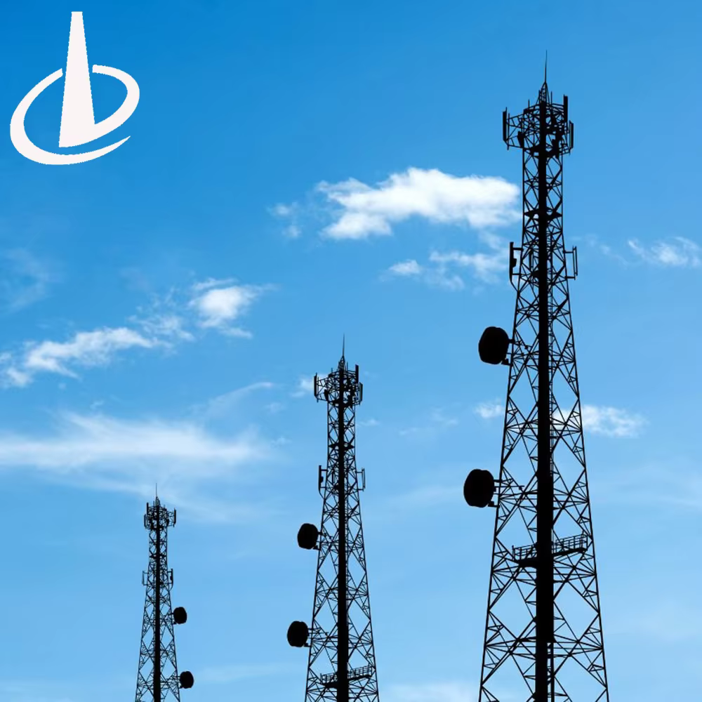 Galvanized steel high stable self-supporting Vertical bridge cell tower mobile telecom tower supplier