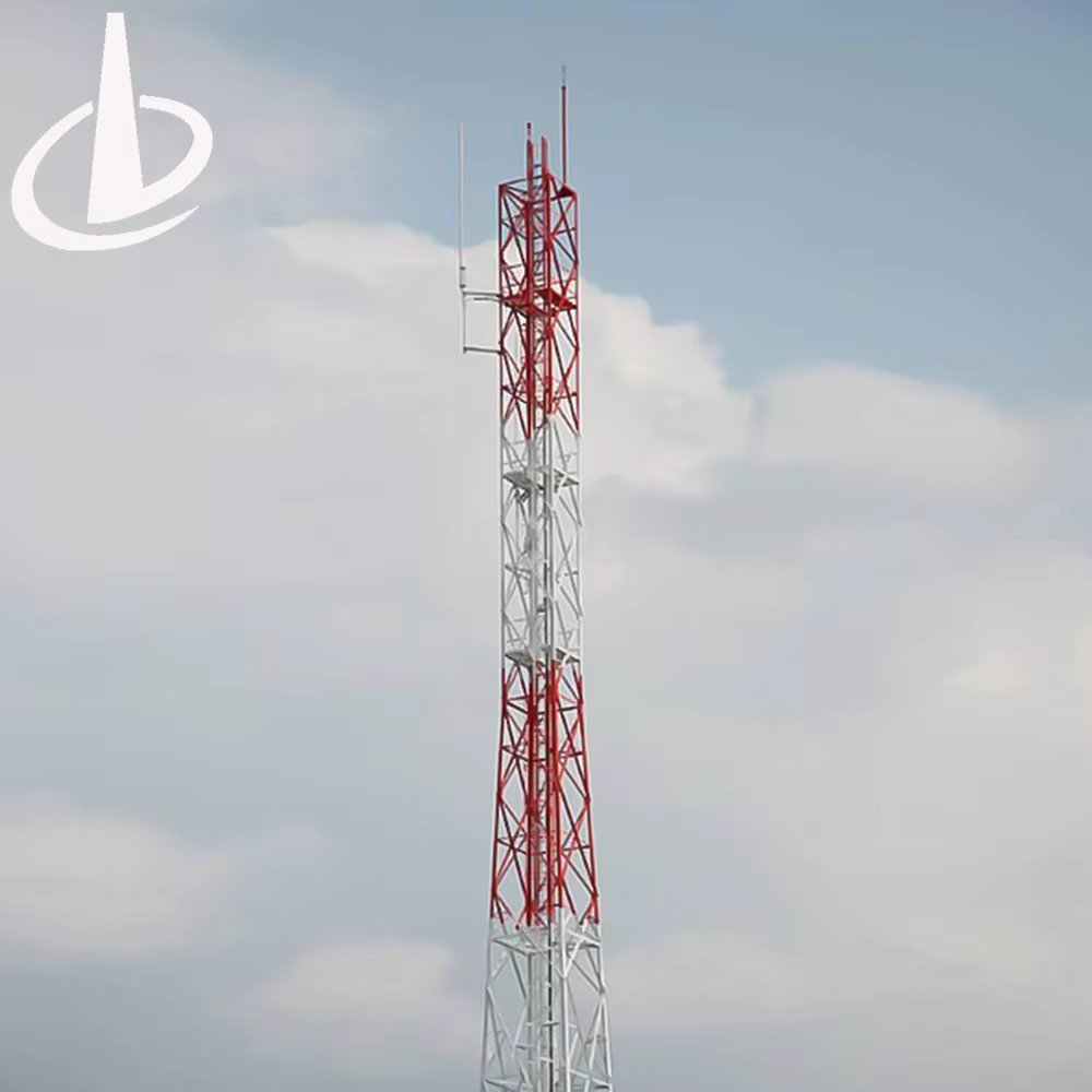 Galvanized steel high stable self-supporting Vertical bridge cell tower mobile telecom tower supplier
