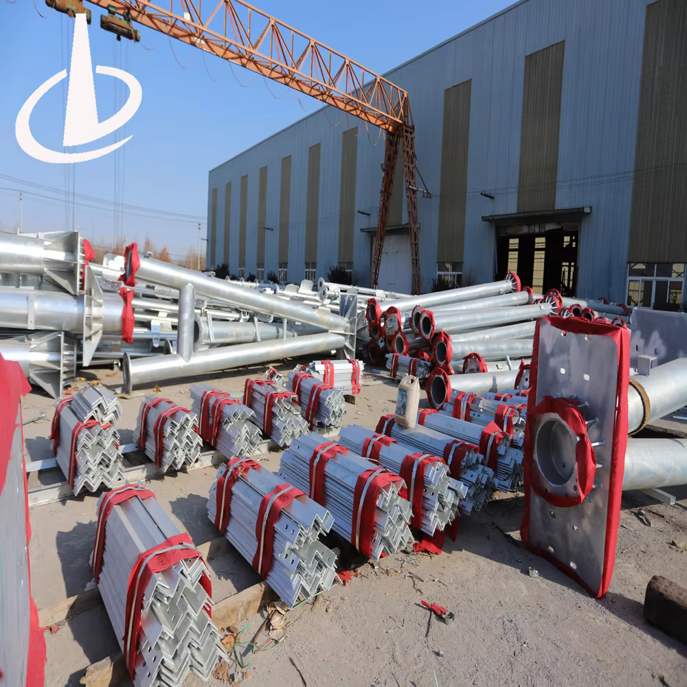Galvanized steel high stable self-supporting Vertical bridge cell tower mobile telecom tower manufacture