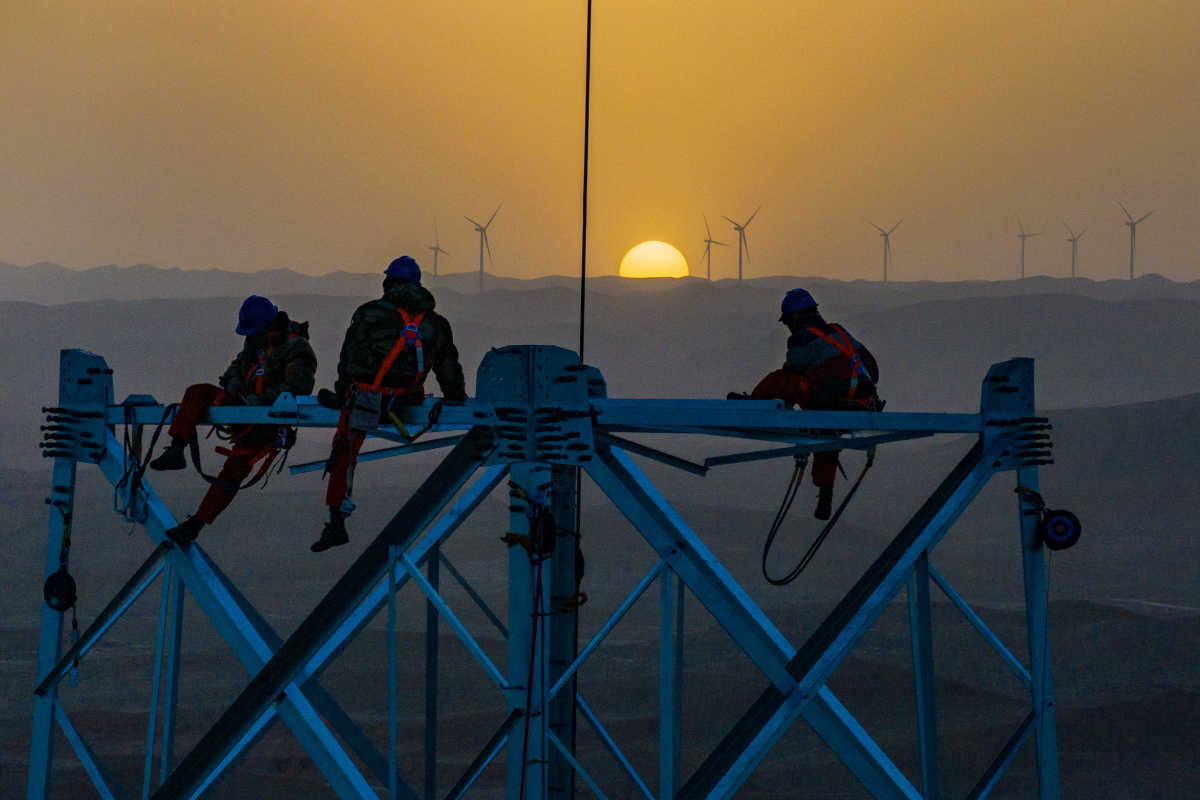 220KV de haute tension de transmission de l'électricité à Ningxia