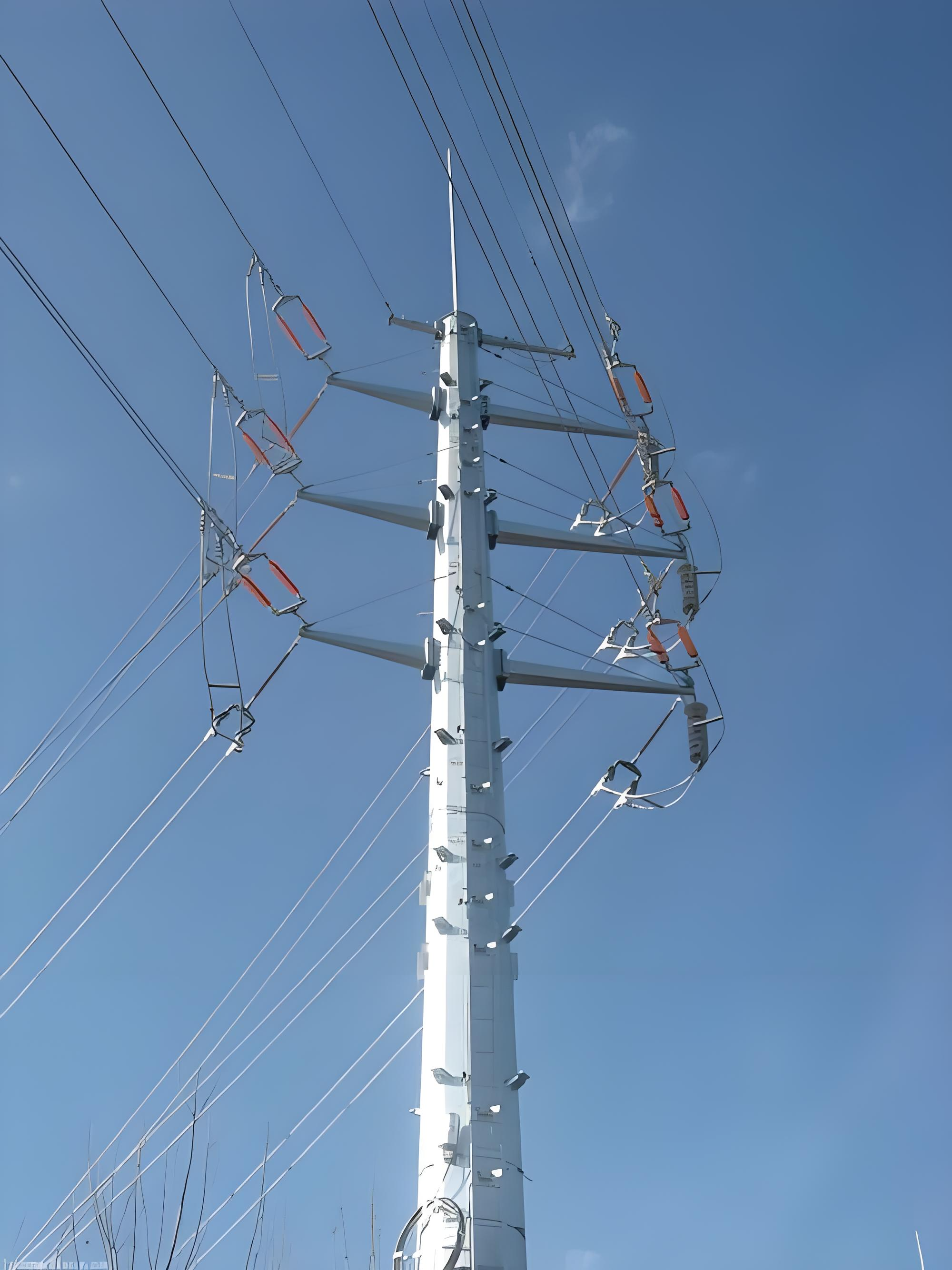 پۆلی هێزی کارهبا یی لاینی ترانسمیسیون HDG شێوەی چوارکۆشەیی 11kv پۆلی لاینی ترانسمیسیون
