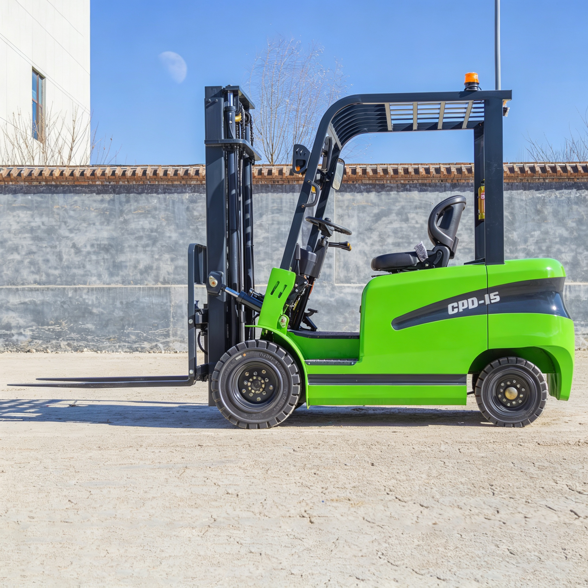 4-Wheel Electric Forklift Truck | Efficient Counterbalance Lifter for Pallet Movement, Storage & Industrial Material Handling