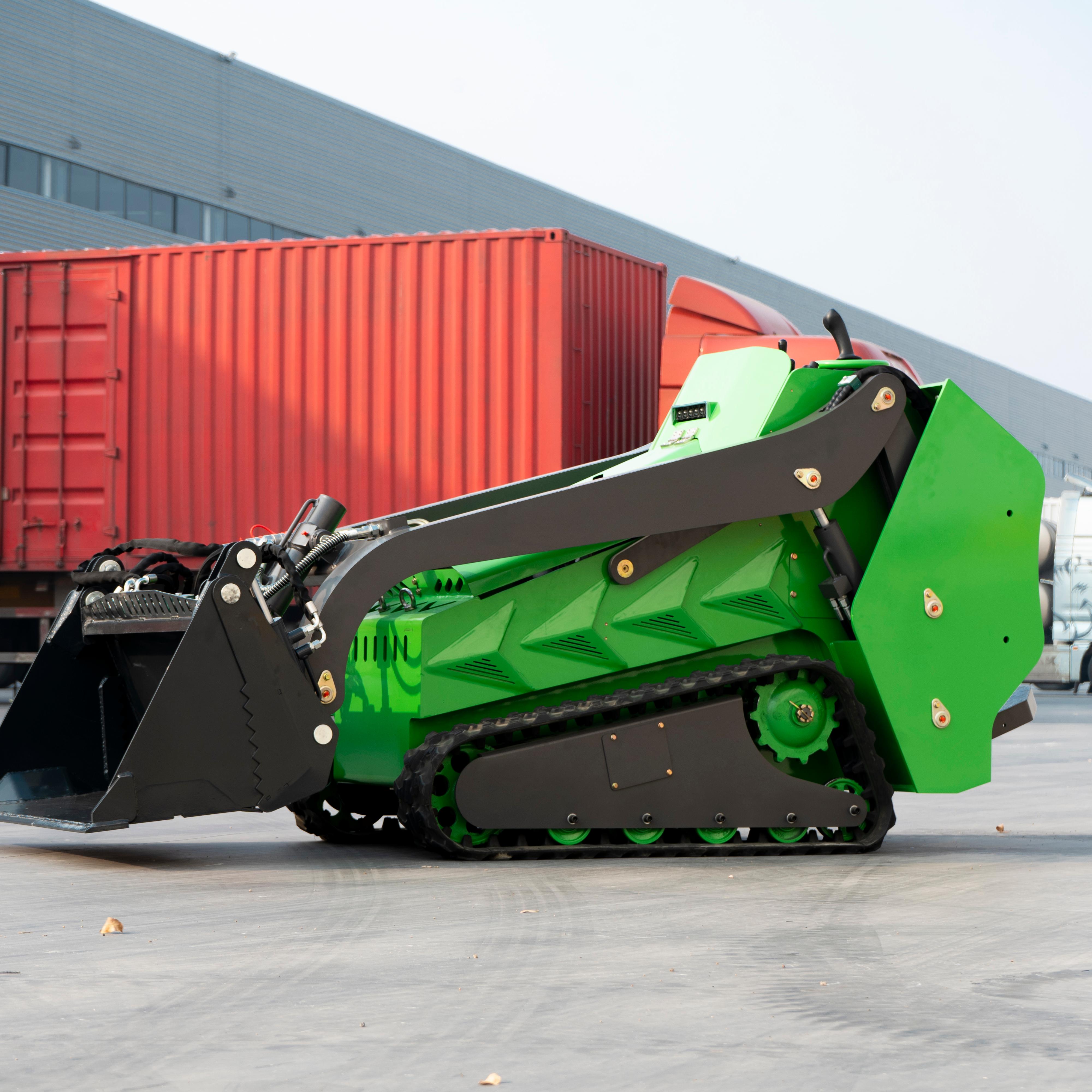Best Quality Green Three-cylinder Best Efficient Skid Steer Loaders Turning in Place Efficiency for Sale