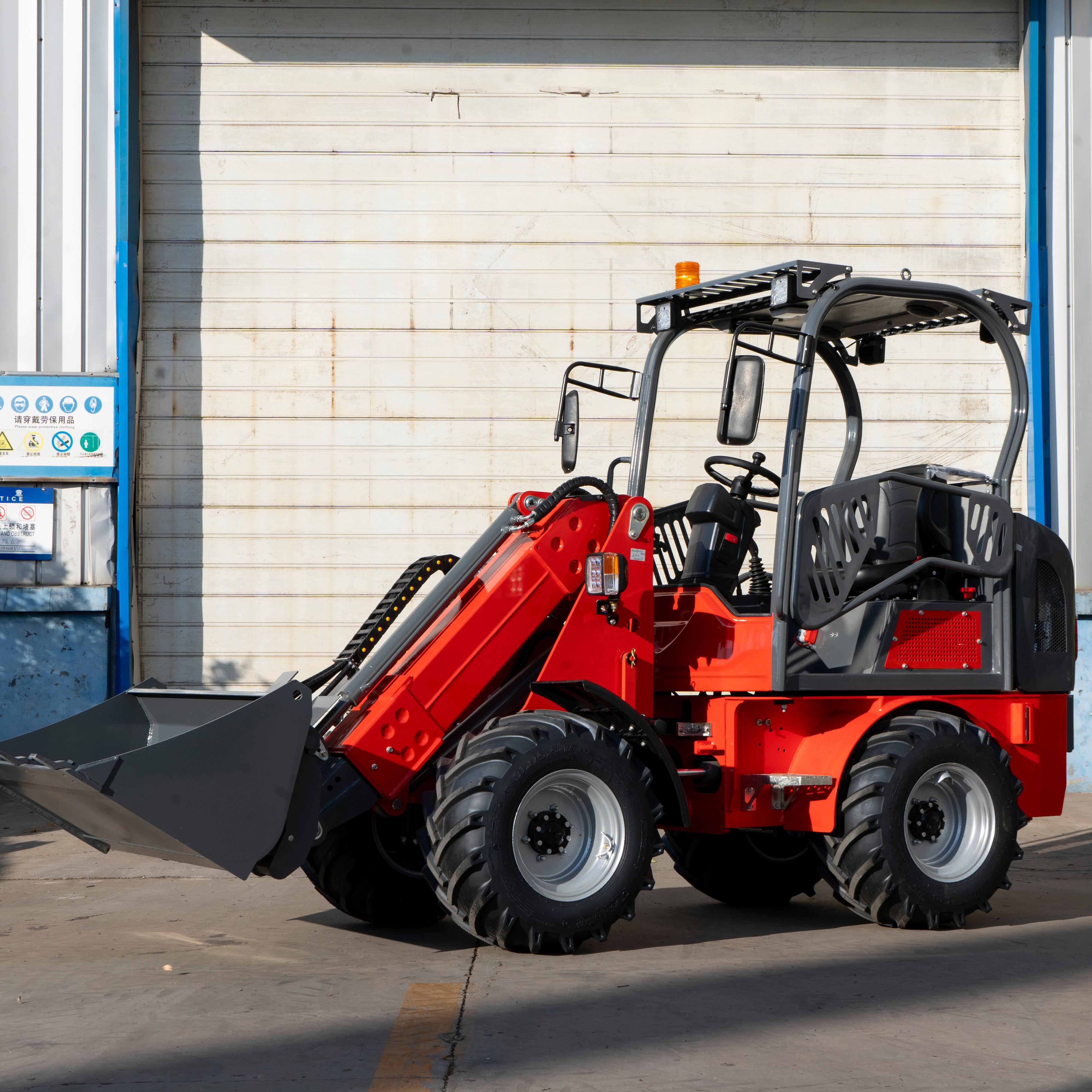 1 Ton Electric Wheel Loader | Low-Maintenance Loader for Landscaping, Agriculture and Small Job Sites
