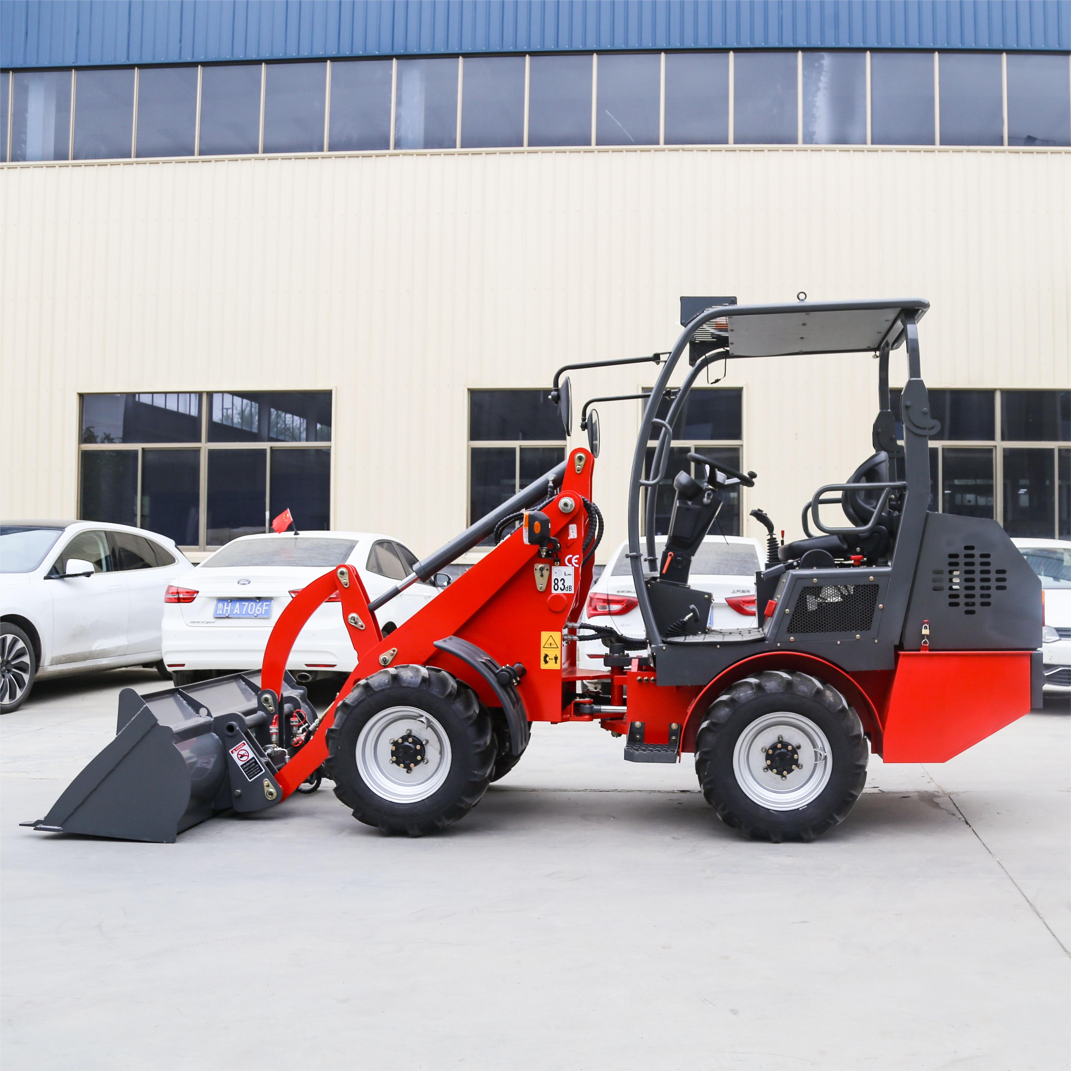 1 Ton Electric Wheel Loader | Compact Electric Machine for Agricultural Work, Site Cleanup & Material Transport