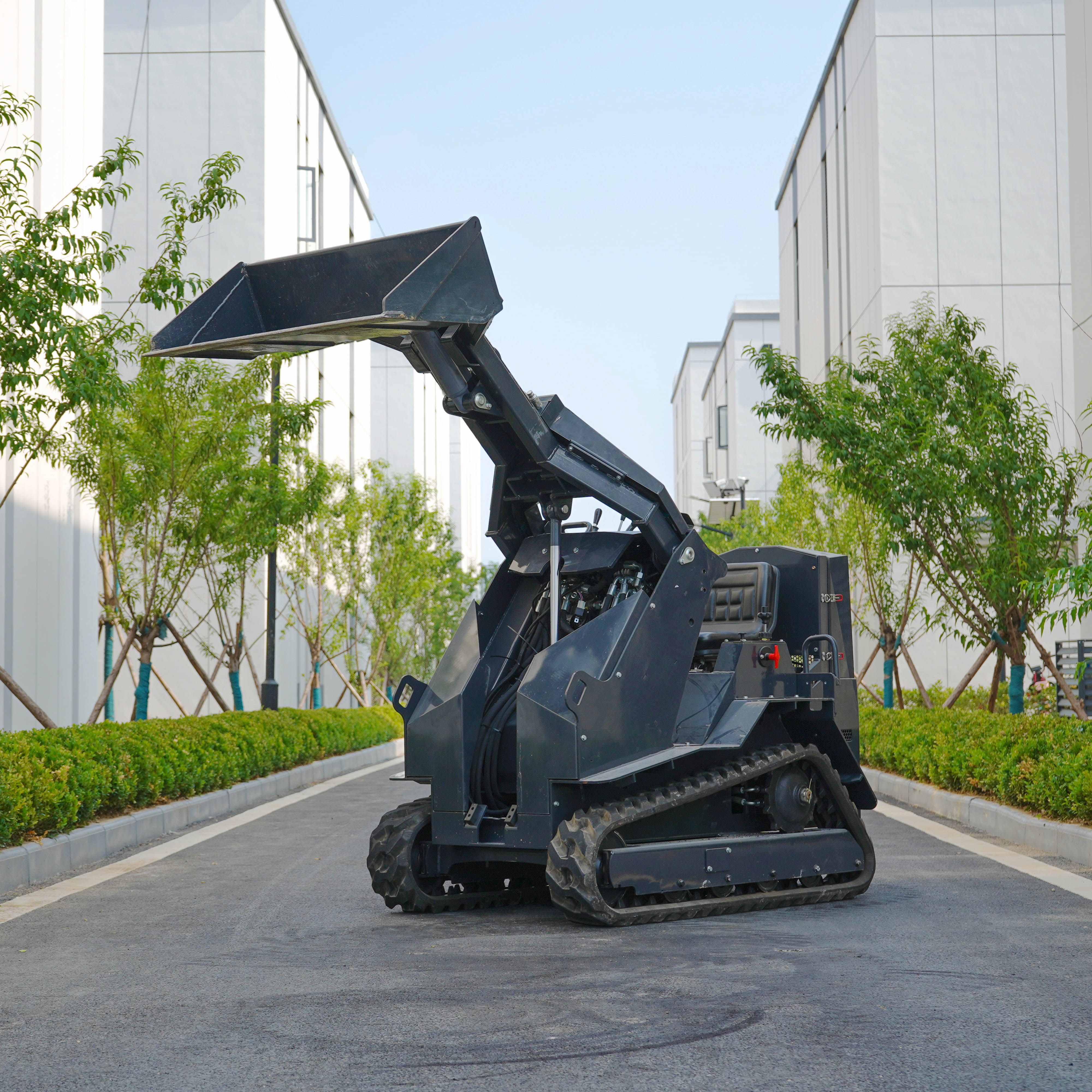 Free Shipping Hydraulic Skid Steer Loader Manufacturer Front End Mini Skid Steer Loader With Attachment for Sale