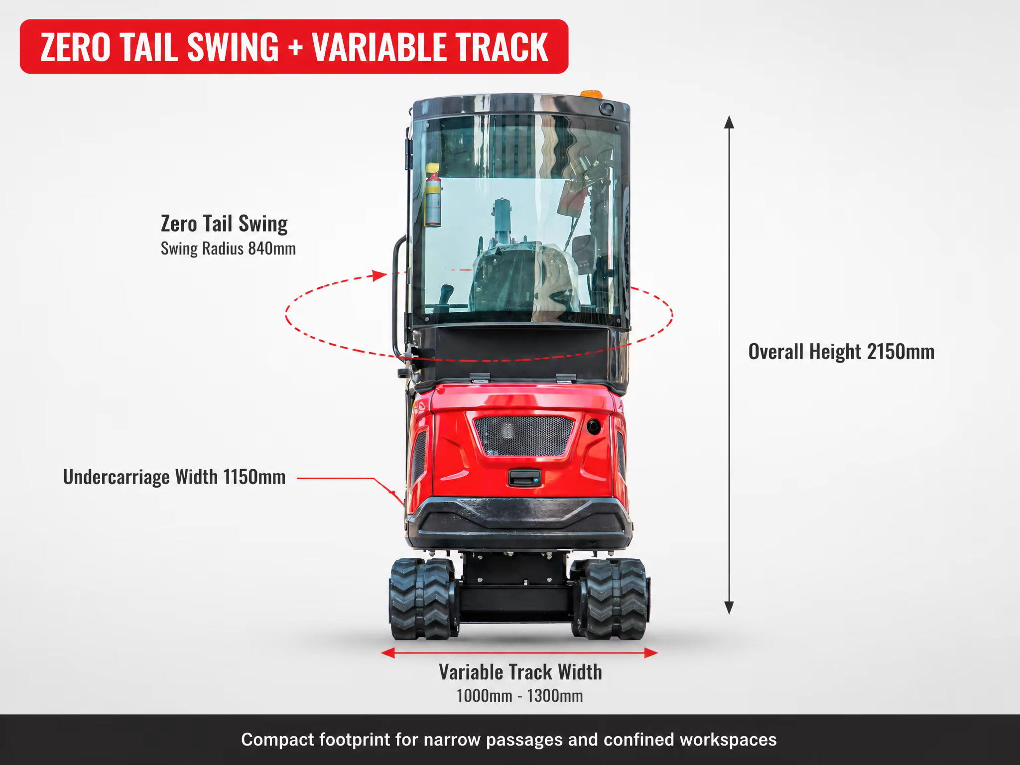 free shipping mini excavator 18 ton small crawler excavator digger with steel track quick hitch bucket for trenching landscaping-2