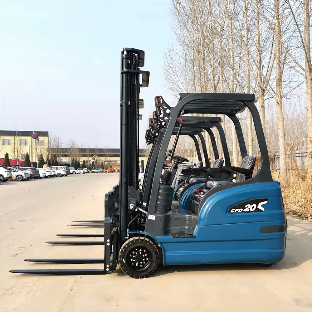 free shipping 2 ton mini electric forklifts trucks price battery forklift high quality china made-4