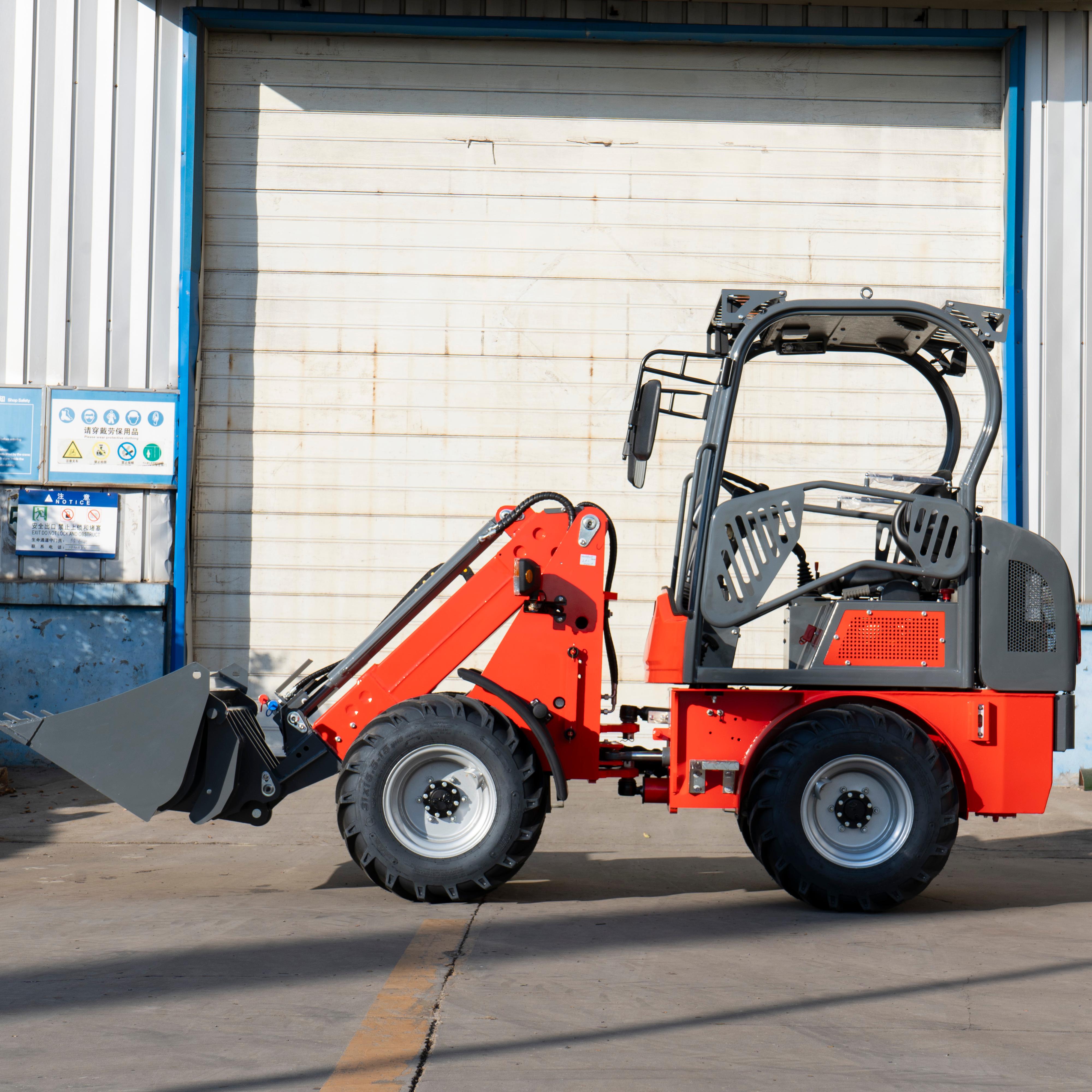 1 Ton Electric Wheel Loader | Efficient Compact Loader for Agriculture, Landscaping & Construction